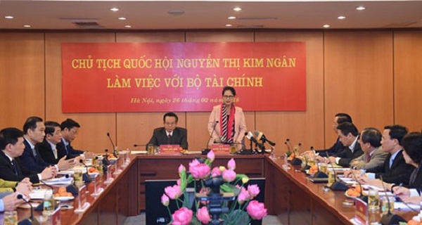 Chủ tịch Quốc hội Nguyễn Thị Kim Ngân đánh giá cao hoạt động của Bộ Tài chính