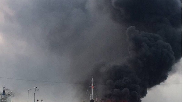 Hải Phòng: Sự cố cháy nổ tàu Hải Hà 18 đã được kiểm soát