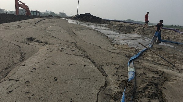 Cẩm Khê (Phú Thọ): Bến cát Tiến Cường hoạt động rầm rộ khi chưa được cấp phép?