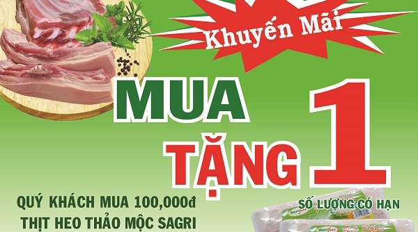 Sagrifood thực hiện chương trình khuyến mãi thịt heo thảo mộc Sagri tại siêu thị Lotte