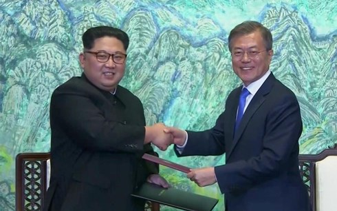 Triều Tiên - Hàn Quốc ra tuyên bố chung: Hai bên sẽ ký kết hiệp ước hòa bình