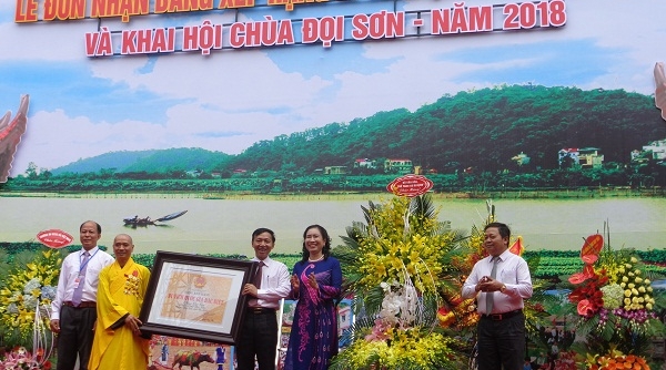 Hà Nam: Tổ chức Lễ đón nhận Bằng xếp hạng di tích quốc gia đặc biệt chùa Đọi Sơn
