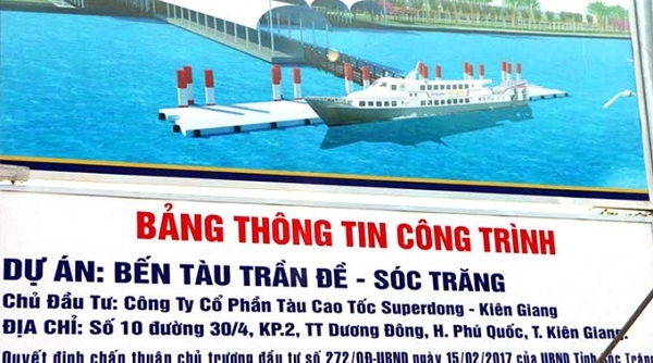 Điều chỉnh quy hoạch cảng biển Sóc Trăng và bến cảng Trần Đề