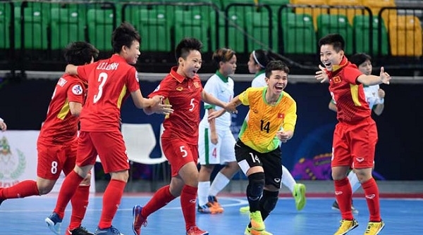 Đội tuyển futsal nữ Việt Nam giành vé vào bán kết giải futsal nữ châu Á 2018