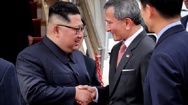 Chủ tịch Triều Tiên Kim Jong-un đã tới Singapore
