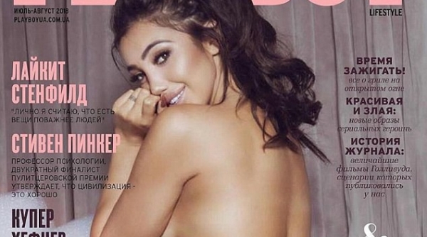 “Siêu vòng một” Chloe Khan khoe thân trên tạp chí Playboy