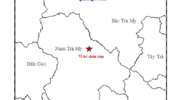 Quảng Nam và Sơn La xảy ra động đất