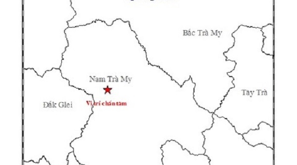 Quảng Nam: Lại xảy ra động đất ở khu vực huyện Nam Trà My