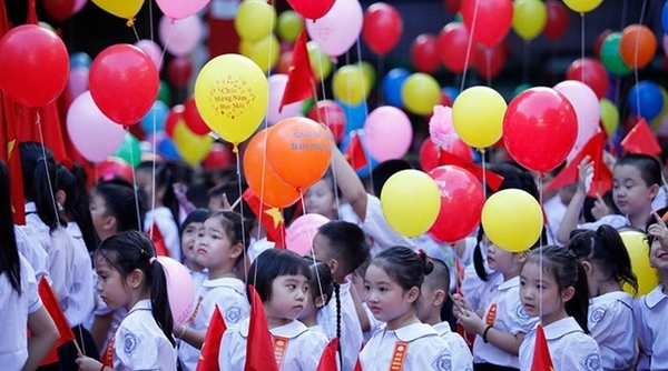 Các trường học trên địa bàn thành phố Hà Nội tổ chức khai giảng năm học mới vào sáng 5/9
