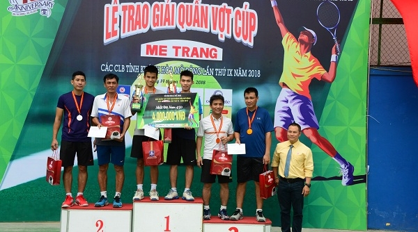 Khánh Hoà: Tổ chức thành công giải quần vợt Cúp Mê Trang lần thứ IX