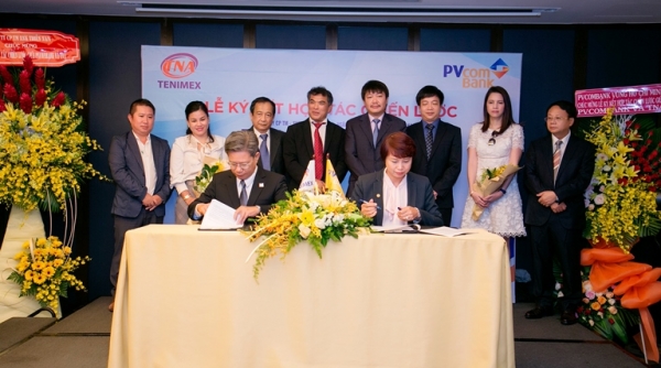 Lễ ký kết hợp tác chiến lược giữa Công ty CP Thương mại XNK Thiên Nam và PVcomBank