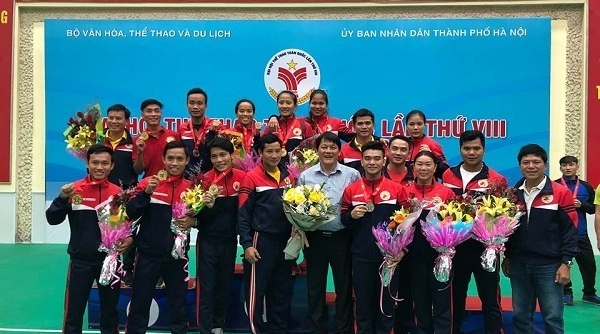 Hà Nội: Bình Định đạt giải nhất môn võ cổ truyền tại ĐH TDTT lần thứ VIII năm 2018