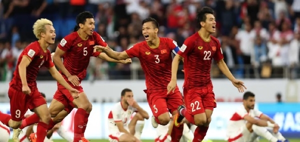 Tuyển Việt Nam tăng 5 bậc trên bảng xếp hạng FIFA sau khi giành vé vào tứ kết Asian Cup