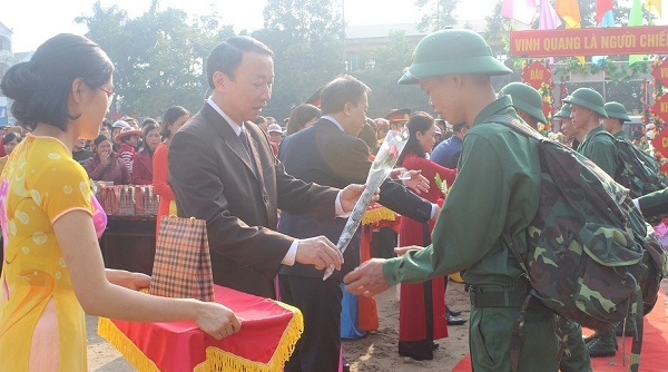 Lạng Sơn: Gần 1.400 thanh niên ưu tú lên đường nhập ngũ