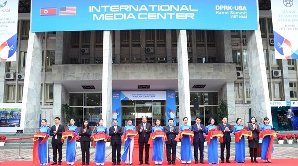 Khai trương Trung tâm Báo chí quốc tế phục vụ Hội nghị Thượng đỉnh Mỹ - Triều Tiên