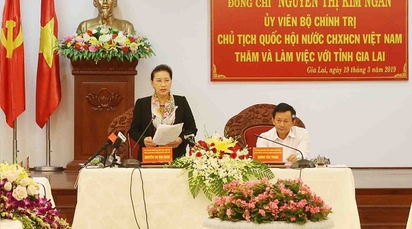 Chủ tịch Quốc hội Nguyễn Thị Kim Ngân thăm và làm việc tại tỉnh Gia Lai