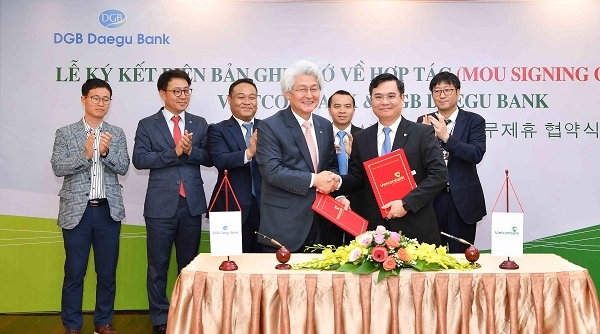 Vietcombank ký biên bản ghi nhớ với DGB Daegu Bank (Hàn Quốc)