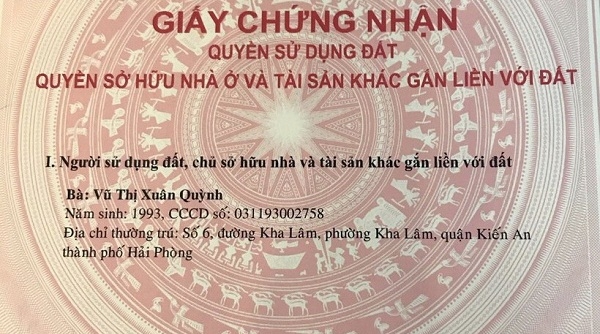 Hải Phòng: Nghi ngờ sử dụng GCNQSDĐ giả để giao dịch