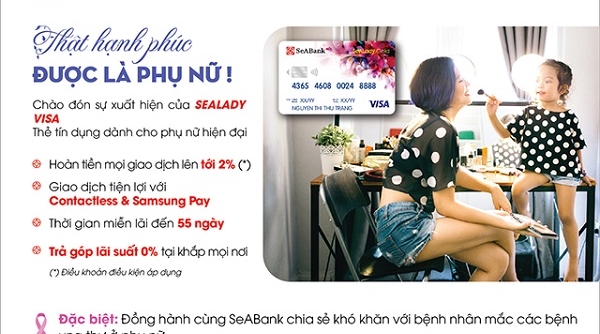 SeABank ra mắt thẻ SeALady Cashback Visa