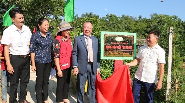 Cầu Bản Nhiệt - cây cầu số 21 trong Chương trình “Cầu nối yêu thương” của Nhựa Tiền Phong đã đưa vào sử dụng