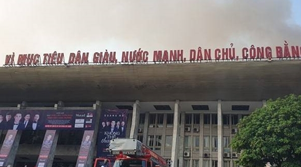 Hà Nội: Cháy hội trường Cung văn hóa hữu nghị Việt Xô