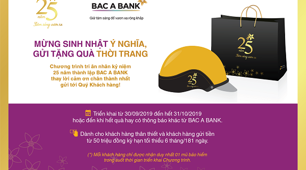 Cùng Bac A Bank mừng sinh nhật ý nghĩa, gửi tặng quà thời trang