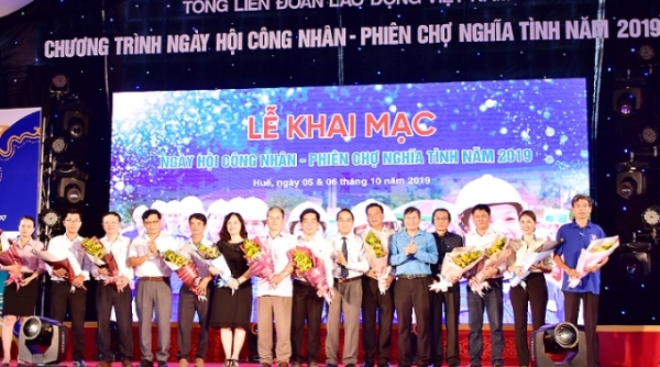 Thừa Thiên Huế: 'Ngày hội công nhân- Phiên chợ nghĩa tình' năm 2019
