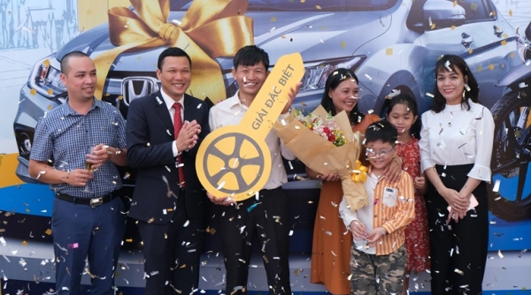 PVcomBank trao tặng xe ô tô Honda City cho khách hàng trúng thưởng chương trình khuyến mại Hè 2019
