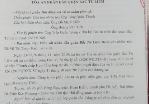 Quận Bắc Từ Liêm: Tòa tuyên án Trường Pascal và Newton nhận lại Ngôi trường trên lô TH1