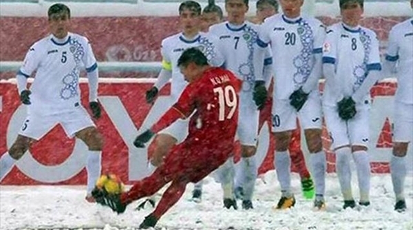 Siêu phẩm “cầu vồng trong tuyết” của Quang Hải trở thành Bàn thắng biểu tượng của U23 châu Á