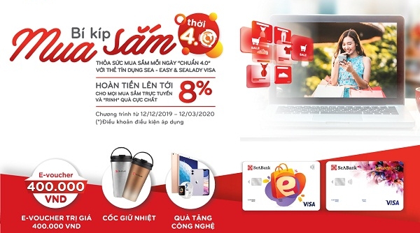 SeaBank tặng iphone 11 cho khách hàng mở mới thẻ Sea Easy và Sea Lady visa
