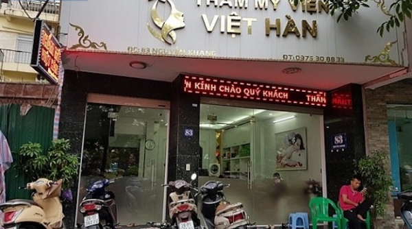 Hà Nội: Thẩm mỹ viện Việt - Hàn hành nghề trái phép