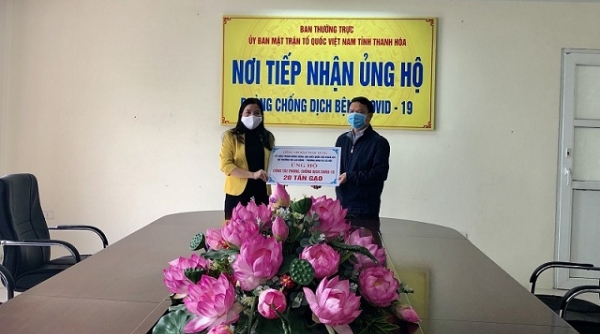 Thanh Hóa nhận 20 tấn gạo ủng hộ phòng, chống dịch COVID-19