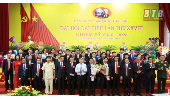 Đại hội đại biểu Đảng bộ TP. Thái Bình nhiệm kỳ 2020 - 2025 thành công tốt đẹp