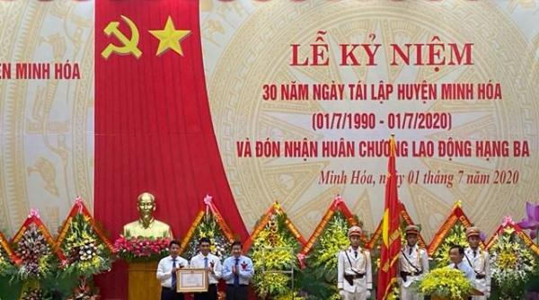 Huyện Minh Hóa (Quảng Bình): Kỷ niệm 30 năm ngày tái lập huyện và đón nhận Huân chương Lao động hạng Ba