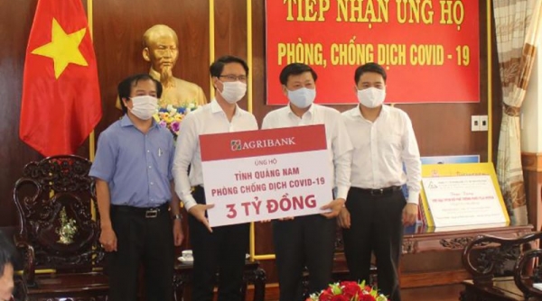 Agribank ủng hộ Quảng Nam 3 tỷ đồng phòng chống dịch Covid-19