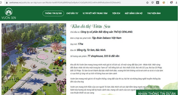 Cen Land tự nhận là chủ đầu tư để “dụ dỗ” khách hàng tại dự án Vườn Sen?