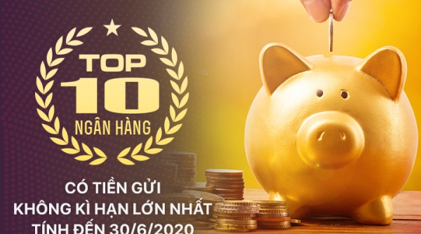 Top 10 ngân hàng có tiền gửi không kỳ hạn lớn nhất