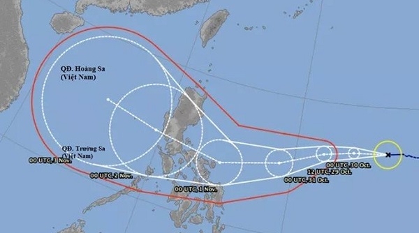 Dự báo Biển Đông có thể đón bão số 10 vào ngày 1/11