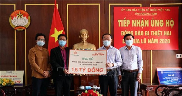 Hỗ trợ tặng quà người dân Quảng Nam bị thiệt hại do mưa bão