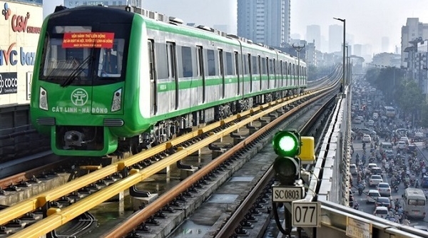 Tháng 12, vận hành thử toàn hệ thống đường sắt Cát Linh - Hà Đông
