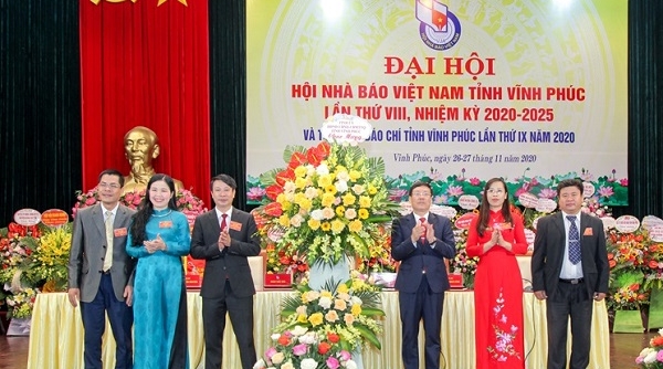 Đại hội Hội Nhà báo tỉnh Vĩnh Phúc lần thứ VIII, nhiệm kỳ 2020-2025