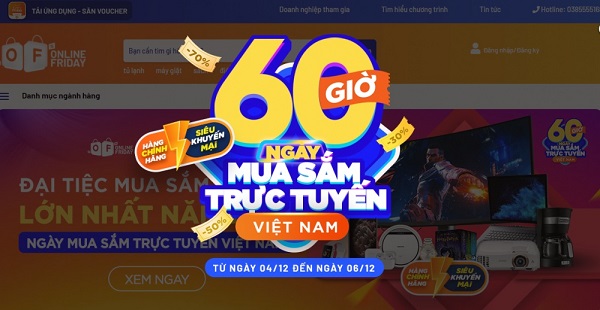 Đã có 3,7 triệu đơn hàng trong "60 giờ mua sắm trực tuyến Việt Nam"