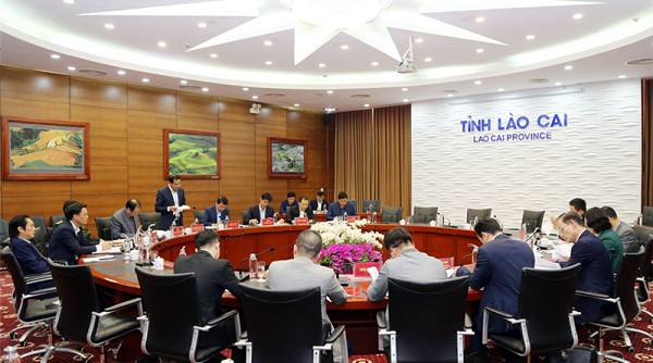 Đoàn công tác của Bộ ngoại giao làm việc với lãnh đạo tỉnh Lào Cai