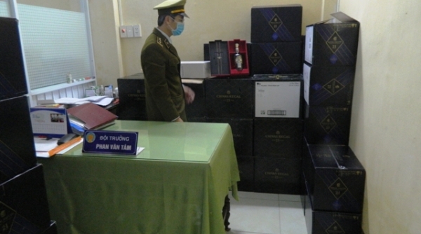 Quản lý thị trường tỉnh Thừa Thiên Huế thu giữ lô rượu ngoại trên 1 tỉ đồng