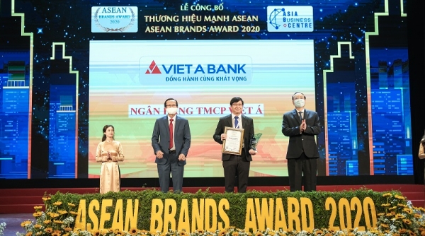VietABank vinh dự nhận giải thưởng Thương hiệu mạnh ASEAN