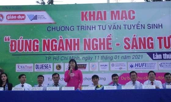 TPHCM: Học sinh hơn 100 trường THPT tham gia chương trình tư vấn tuyển sinh năm 2021