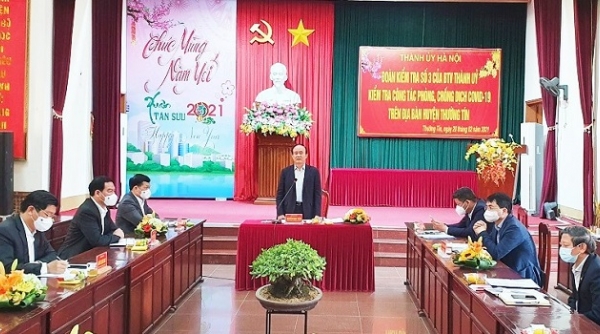 Lãnh đạo TP. Hà Nội: Kiểm tra công tác phòng chống dịch Covid-19 tại huyện Thường Tín