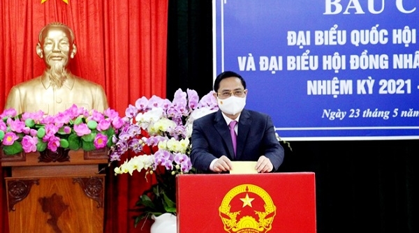Cần Thơ: Thủ tướng Phạm Minh Chính bỏ phiếu bầu cử, thực hiện quyền và nghĩa vụ công dân