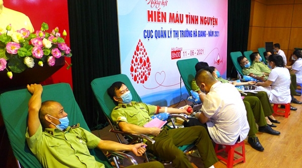 Hà Giang: Cục quản lý thị trường hiến máu tình nguyện